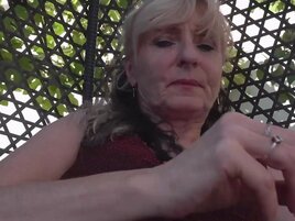 Ella Rosalia gives a blowjob to a younger fellow