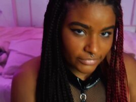 BBW black girl is going serve her white master (IMPACT PLAY)