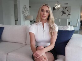 Blonde slut Emma Hix going crazy on a BBC in POV