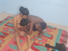 Indian babe with a skinny body is banged by her bf