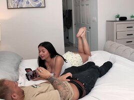 BTW sex scene with the busty brunette Ravyn Moore