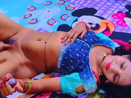 Going deep in the hairy pussy of the Indian wench